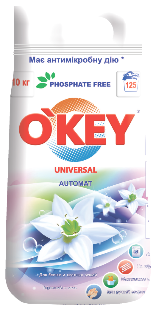 Порошок для прання O'KEY автомат "Квітковий букет" 10 кг